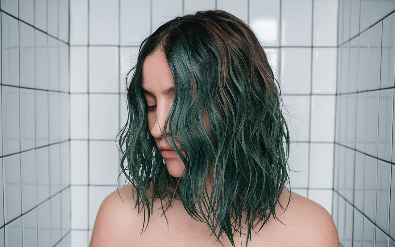 Fibre capillaire abîmée avec signes de détérioration visible