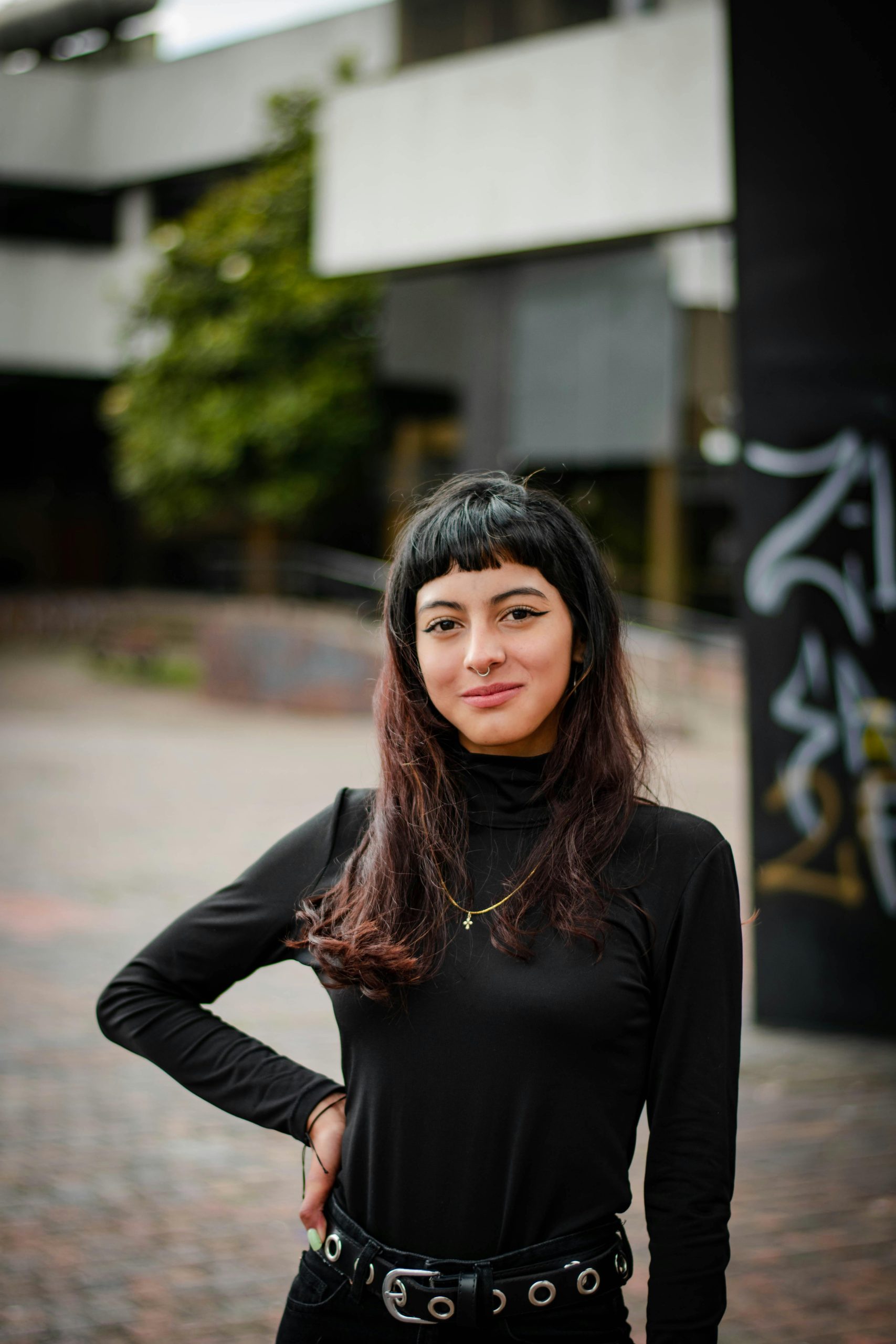 Frange bouclée style tendance naturel