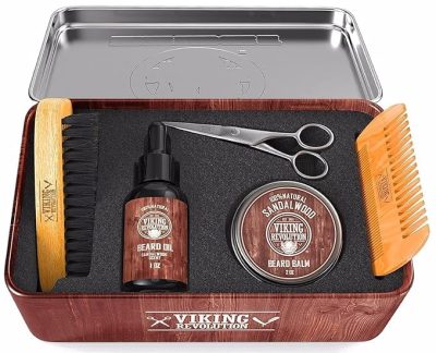 Kit barbe Viking Revolution en boîte métal, vue principale
