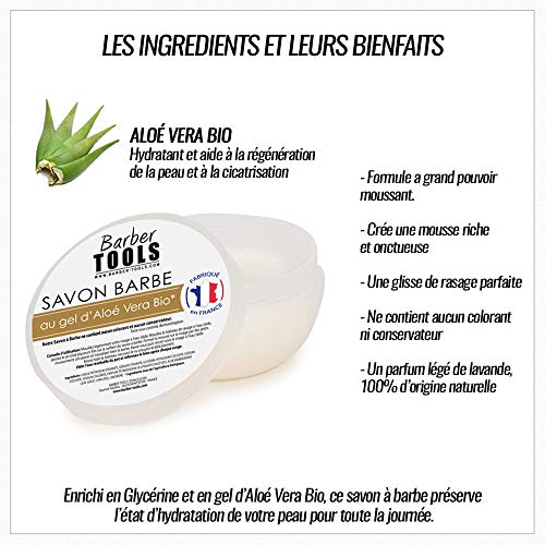 Barber Tools, blaireau et savon, vue 1
