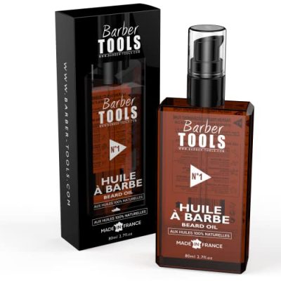 Huile à barbe Barber Tools, santal et cuir, 80 ml, vue principale