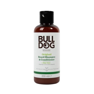 Shampoing barbe Bulldog Skincare 2 en 1 à l’aloe vera, végétalien, 200 ml, vue principale
