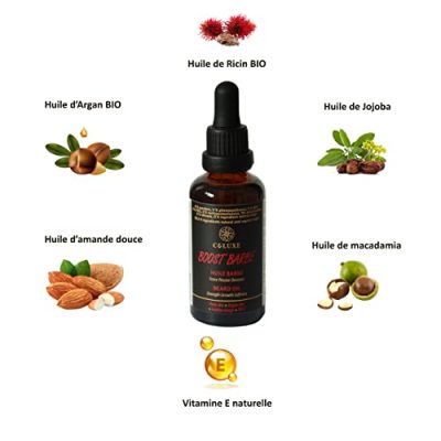 Huile à barbe CELUXE Ricin BIO fortifiante, 50 ml, vue principale