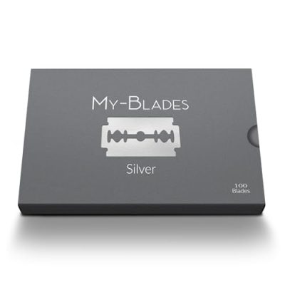 Lames de rasoir double tranchant My-Blades Silver, lot de 100, vue principale