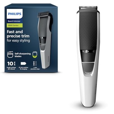 Tondeuse barbe Philips Série 3000, 10 hauteurs de 0,5 à 10 mm, vue principale
