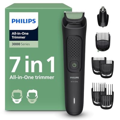 Tondeuse barbe Philips tout en un Multigroom série 3000, vue principale