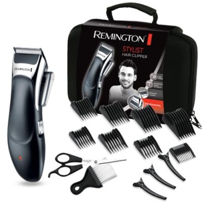 Tondeuse cheveux Remington Stylist Noir Argent HC363C, vue principale