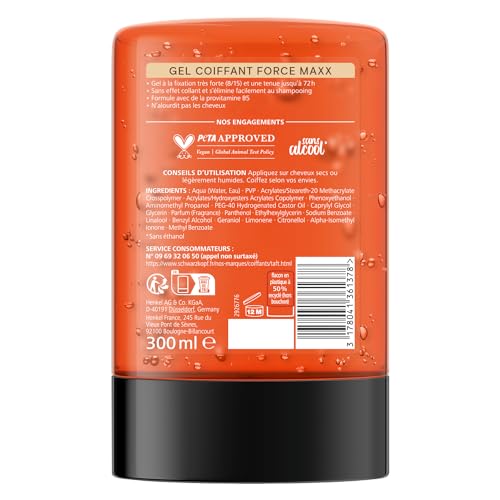 Schwarzkopf fixation très forte vegan et sans alcool, vue 1