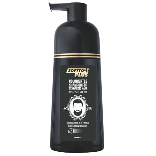 Shampooing colorant noir Softto+ Black couvrant les blancs, vue 1